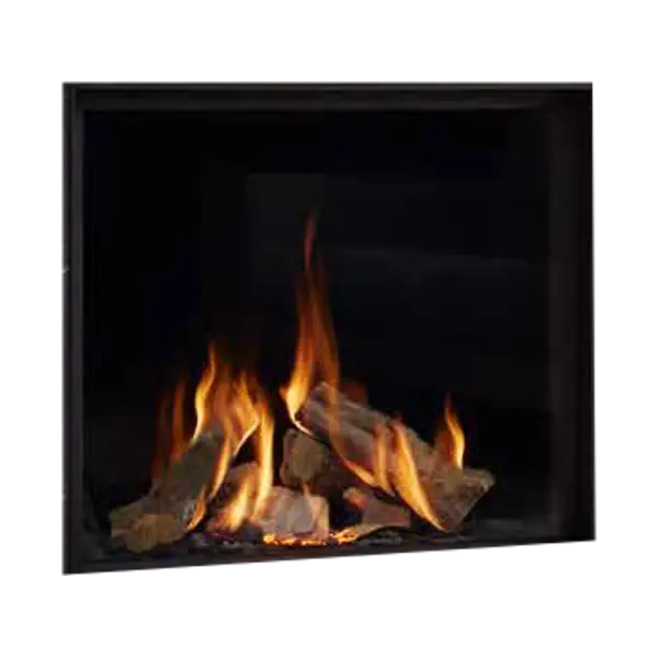 Cozy Indoor Fireplace Burning Brightly