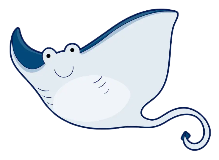 Cute Cartoon Stingray