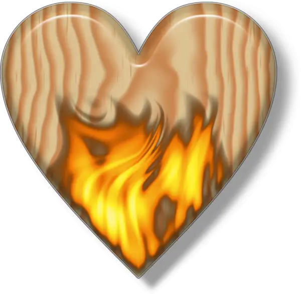 Heart on Fire Symbol
