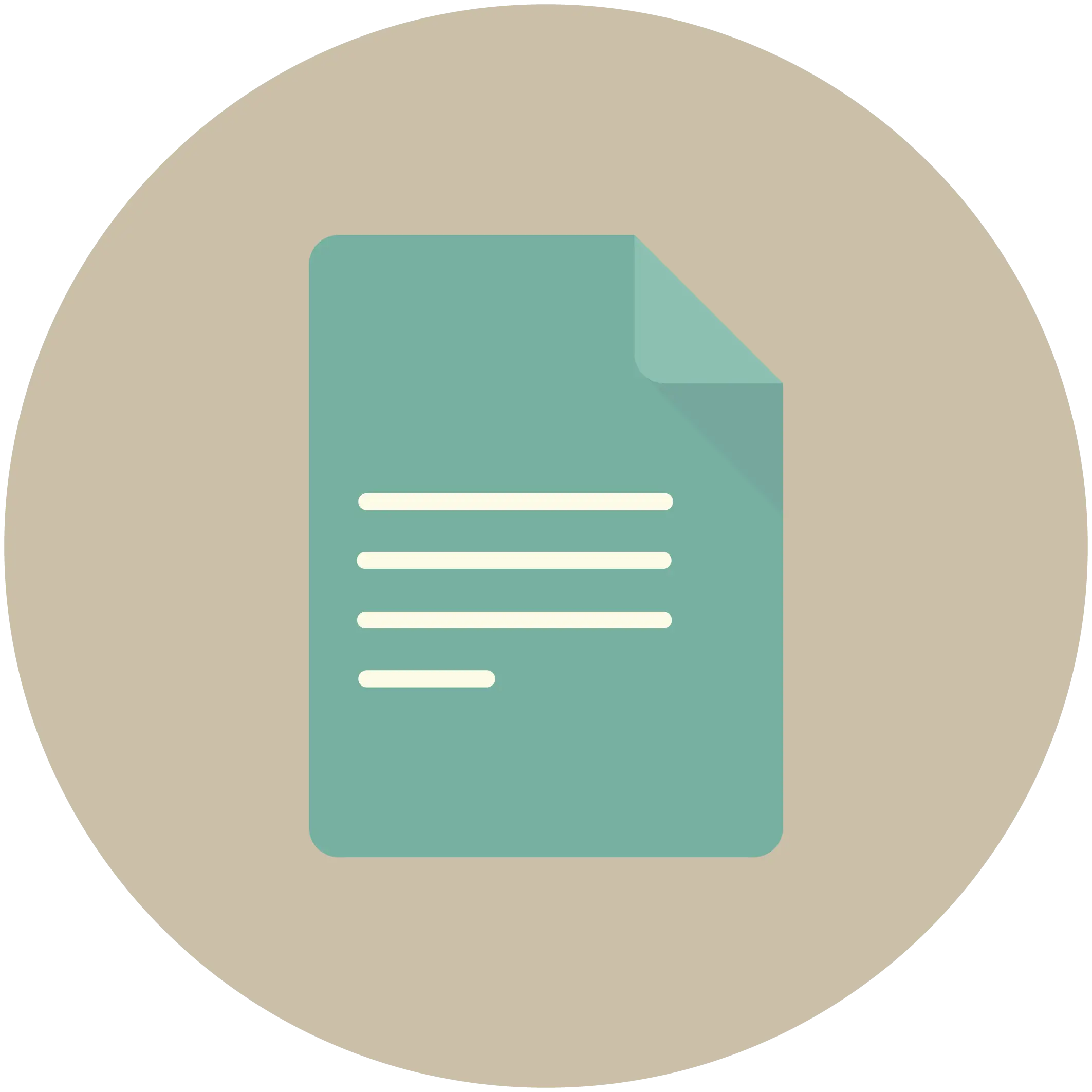 Green Document Icon Design