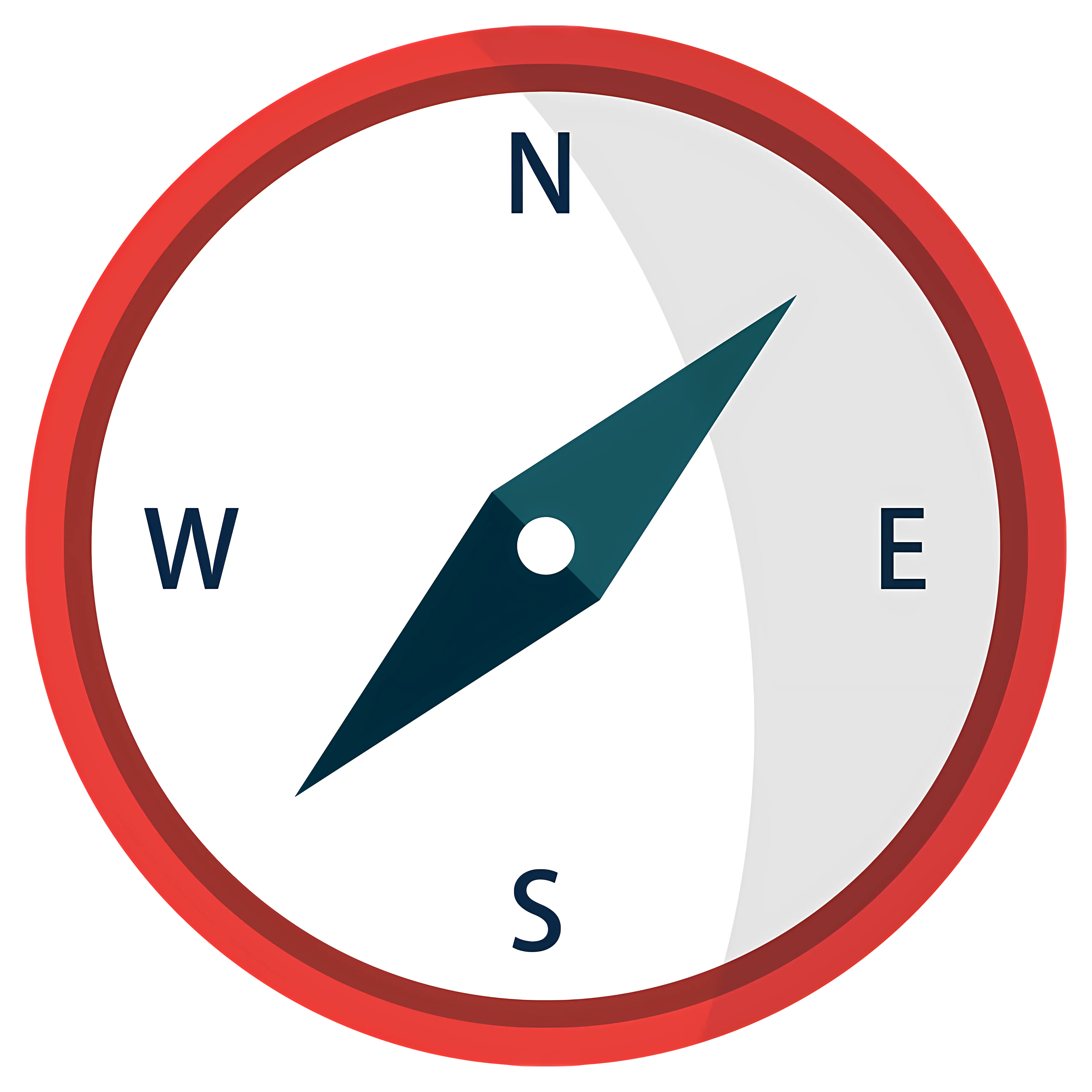 Compass Icon for Navigation Concept