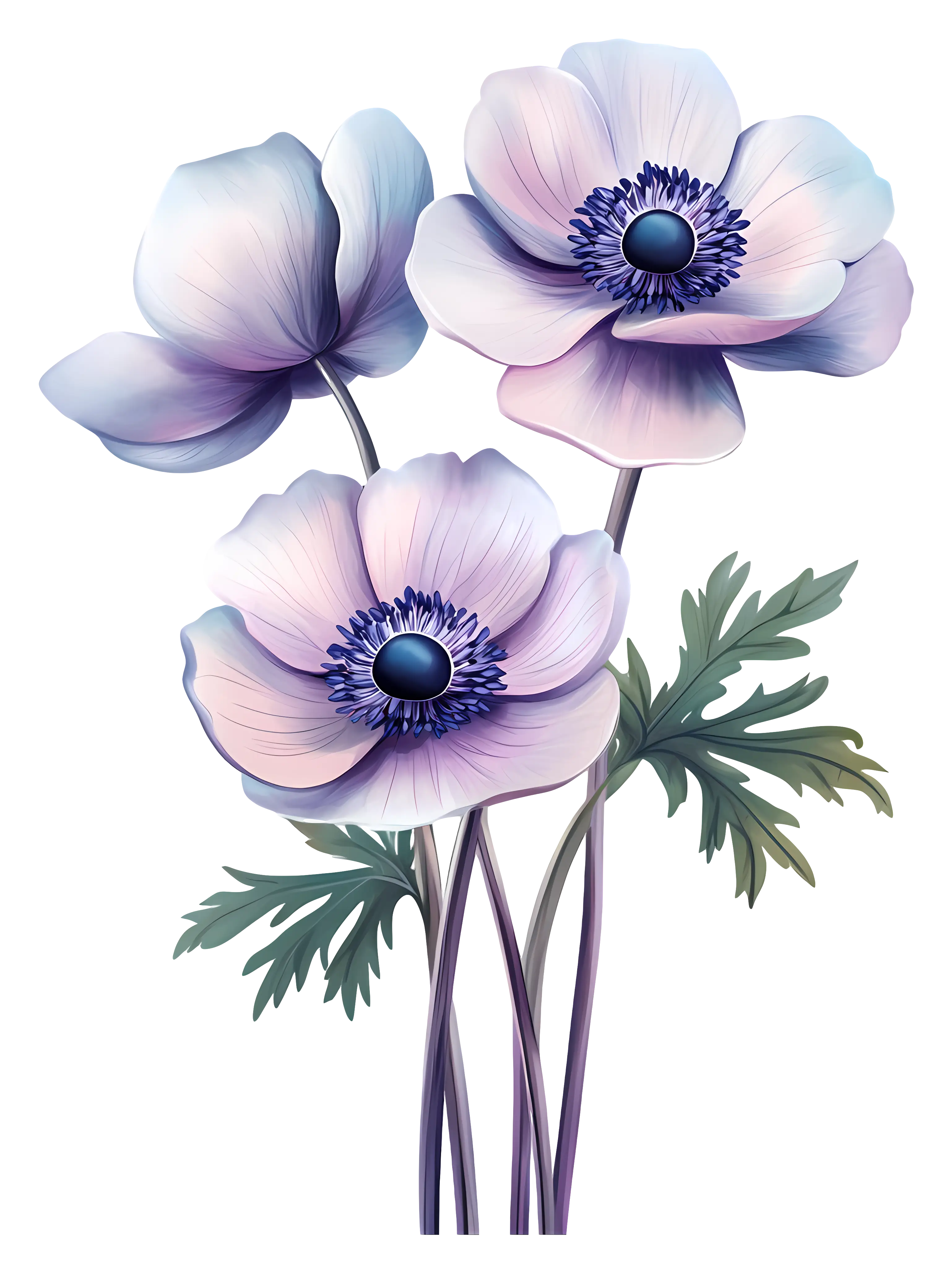 Purple Flowers with Long Stems