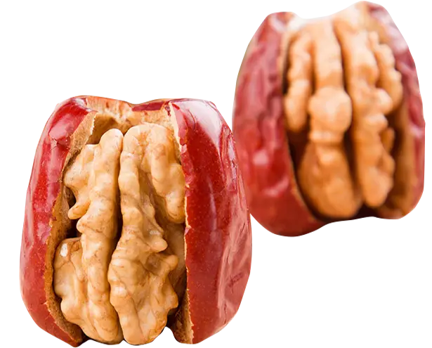 Red Date Stuffed with Walnut Snack Illustration