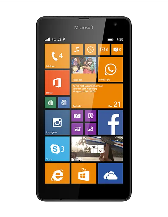 Smartphone with Tiled Interface Design