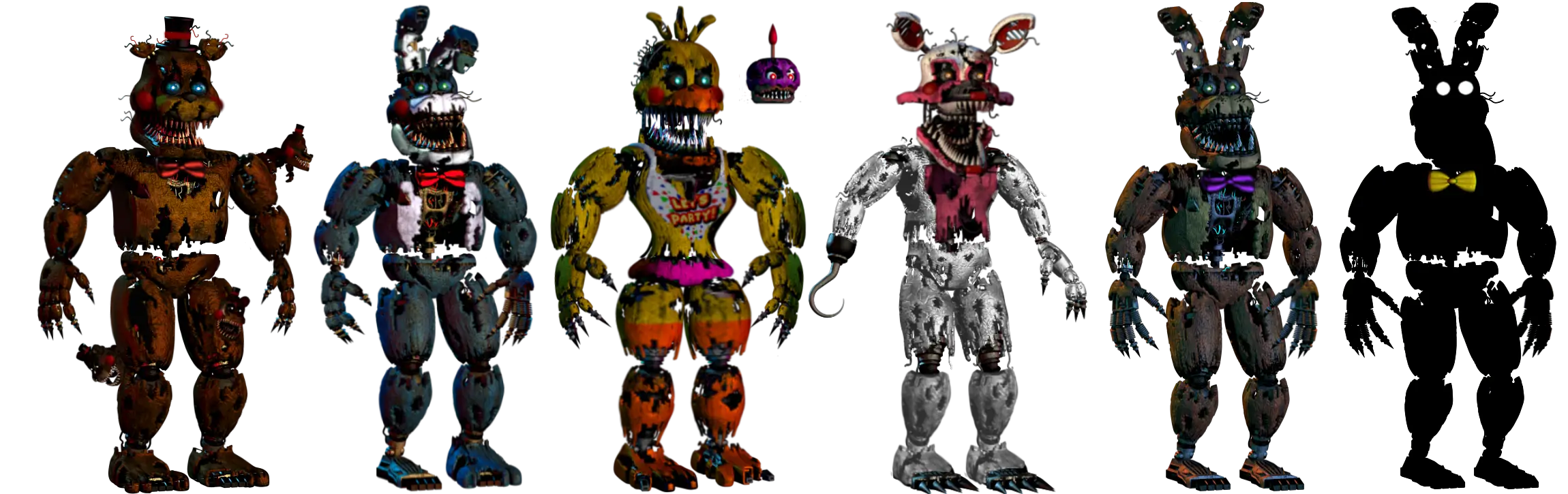 Animatronic Characters Lineup