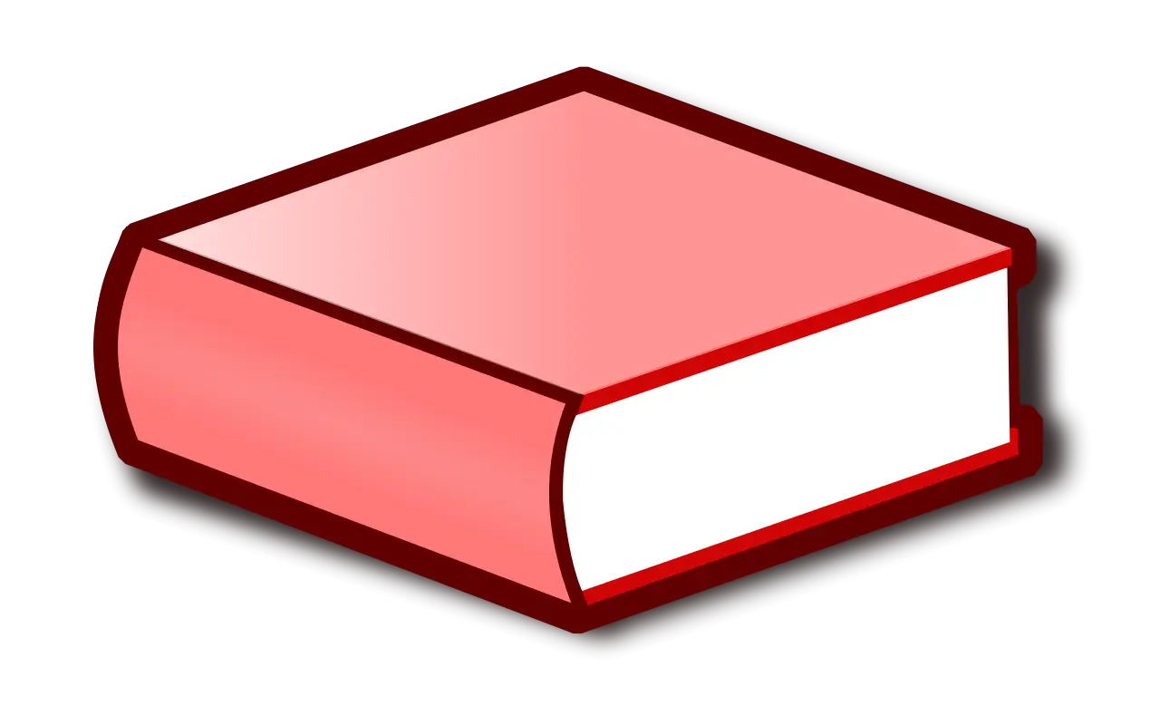 Red Hardcover Book Illustration