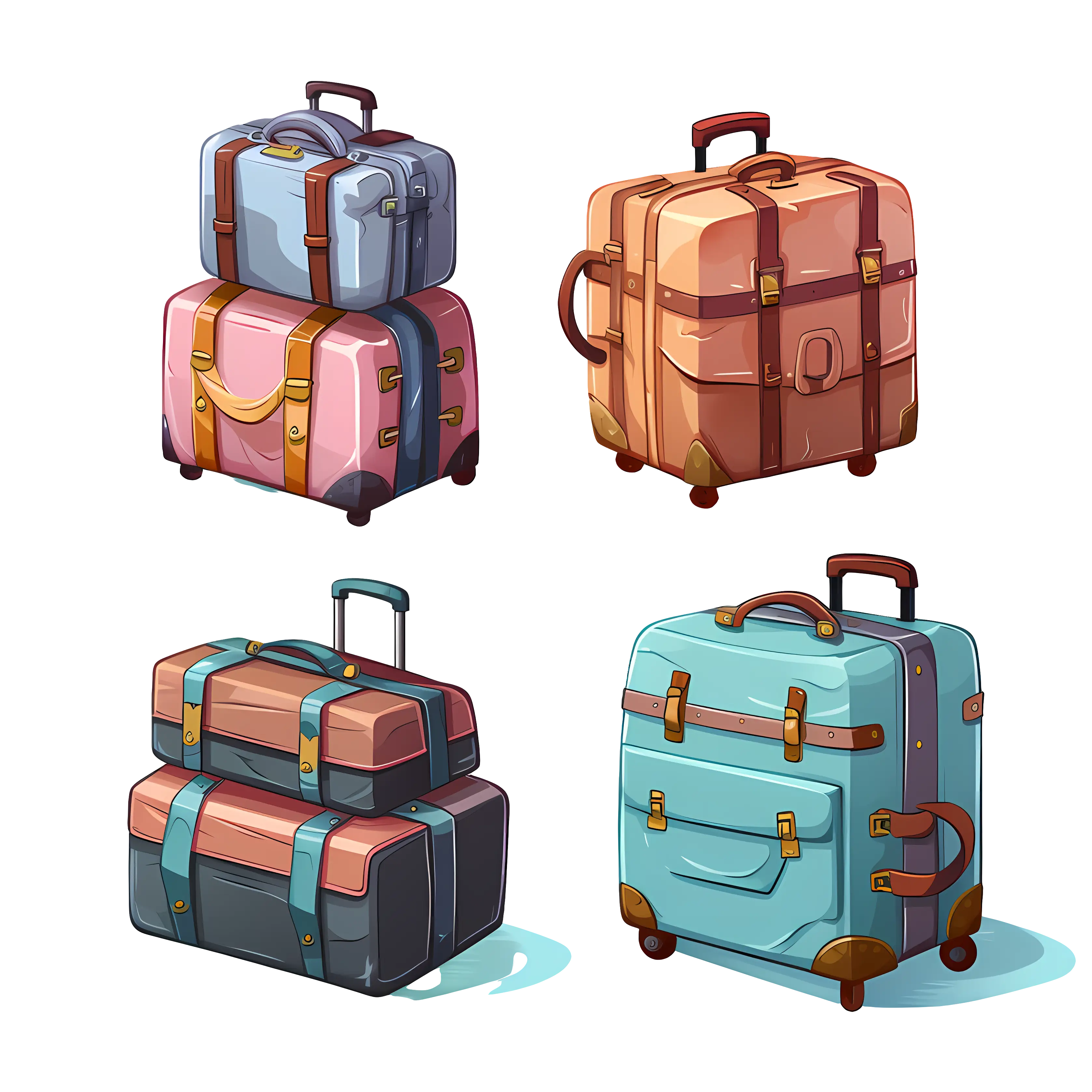 Colorful Luggage for Adventure Travel