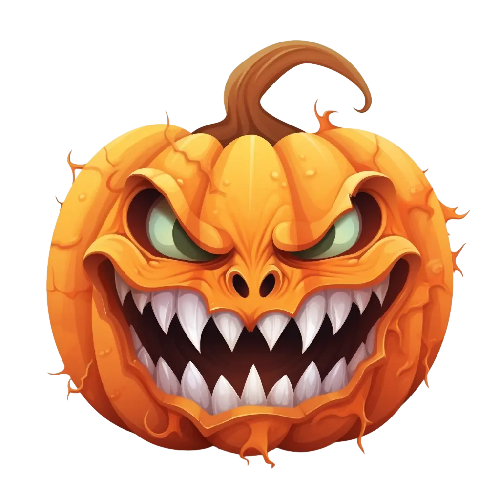 Scary Jack-o&#039;-Lantern for Halloween Festivities