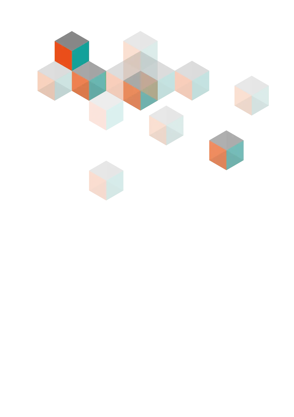 Floating 3D Cubes