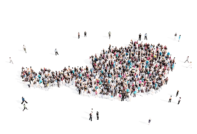 Crowd Forming Map of Austria