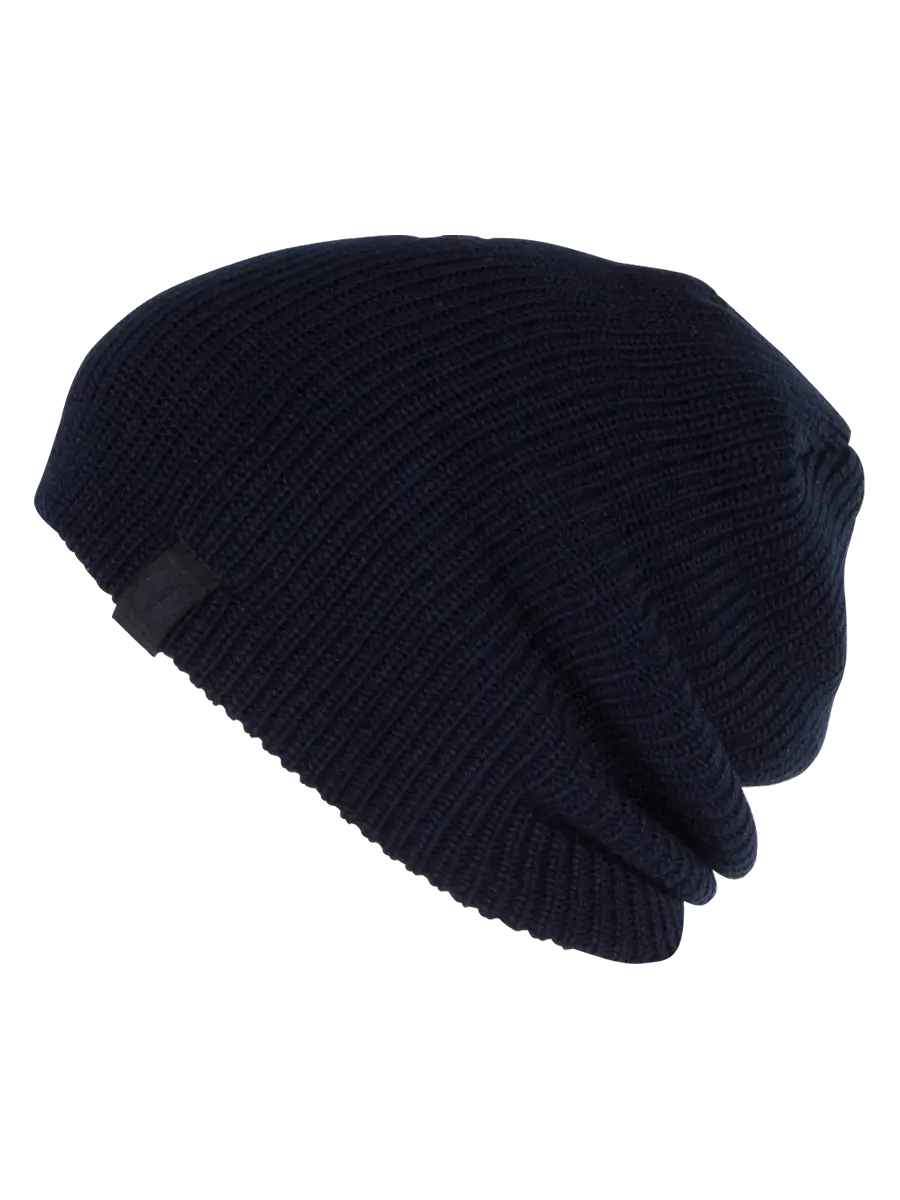 Black Knit Beanie Hat