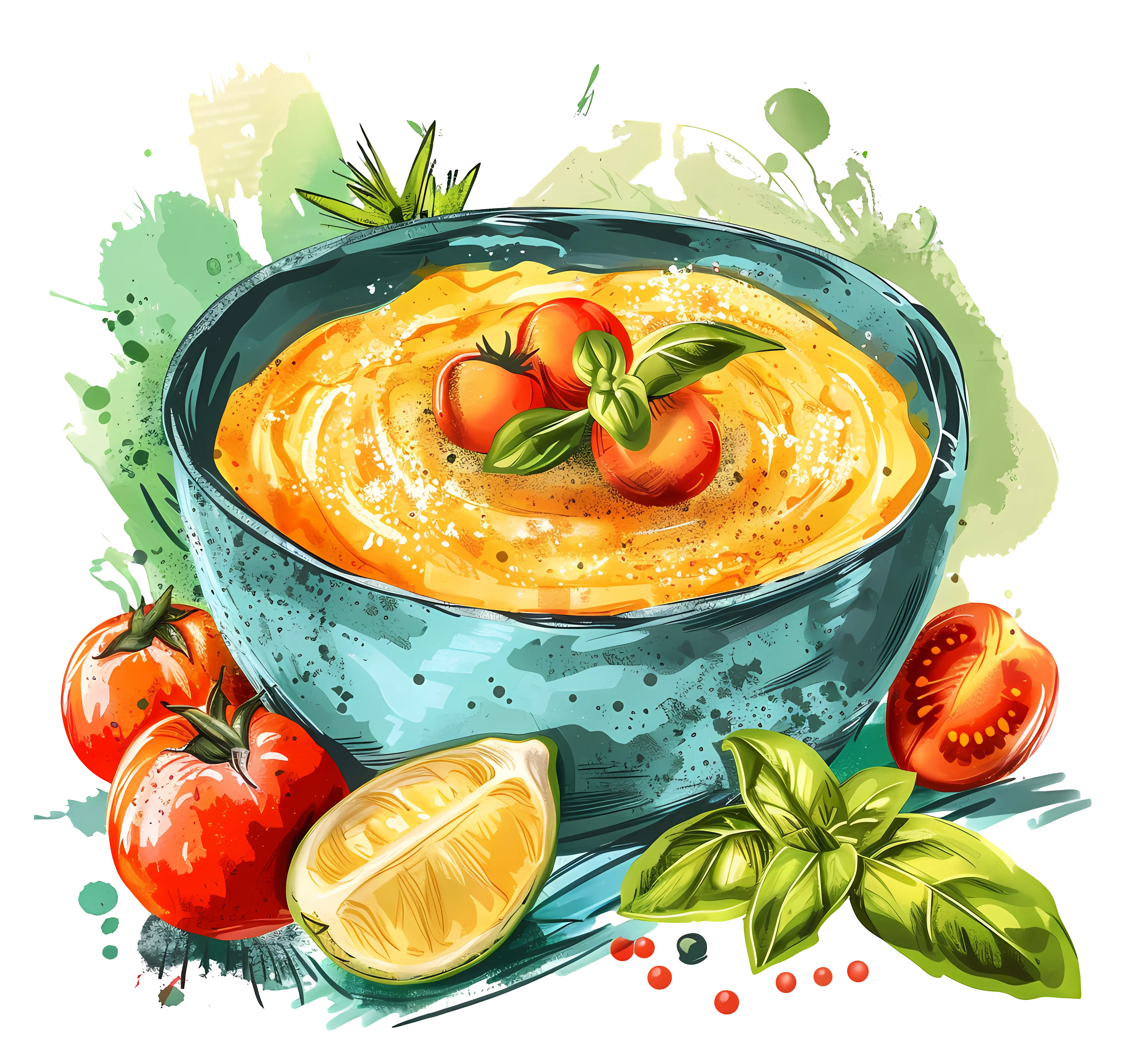 Delicious Tomato Soup in a Bowl