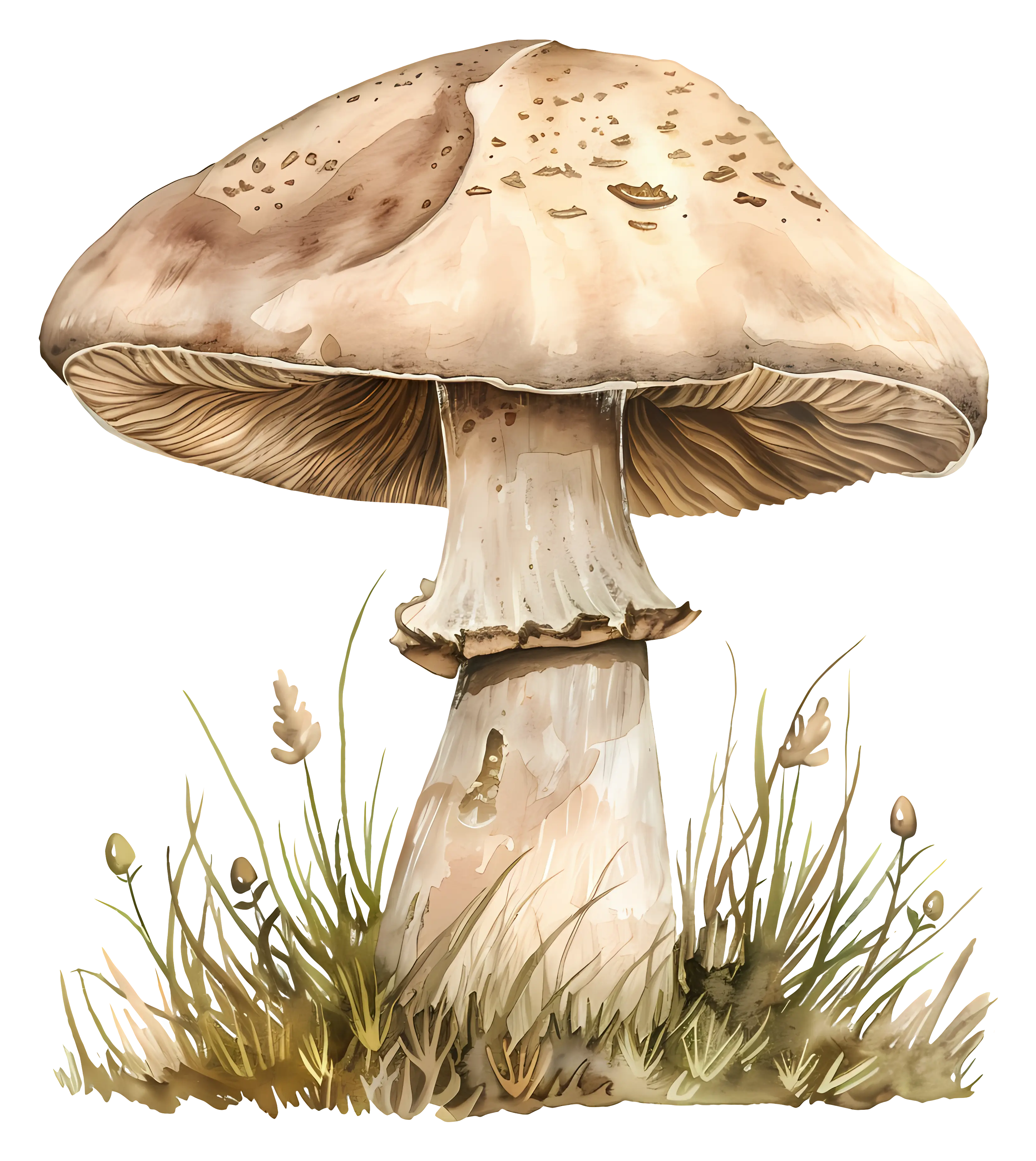 Large Mushroom in Natural Setting