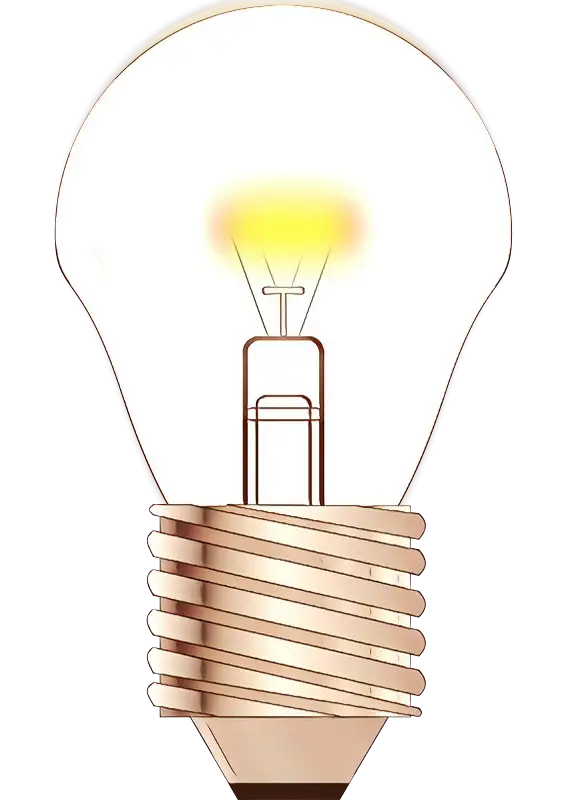 Symbolic Light Bulb Illustration