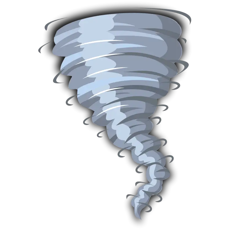 Gray Tornado Illustration