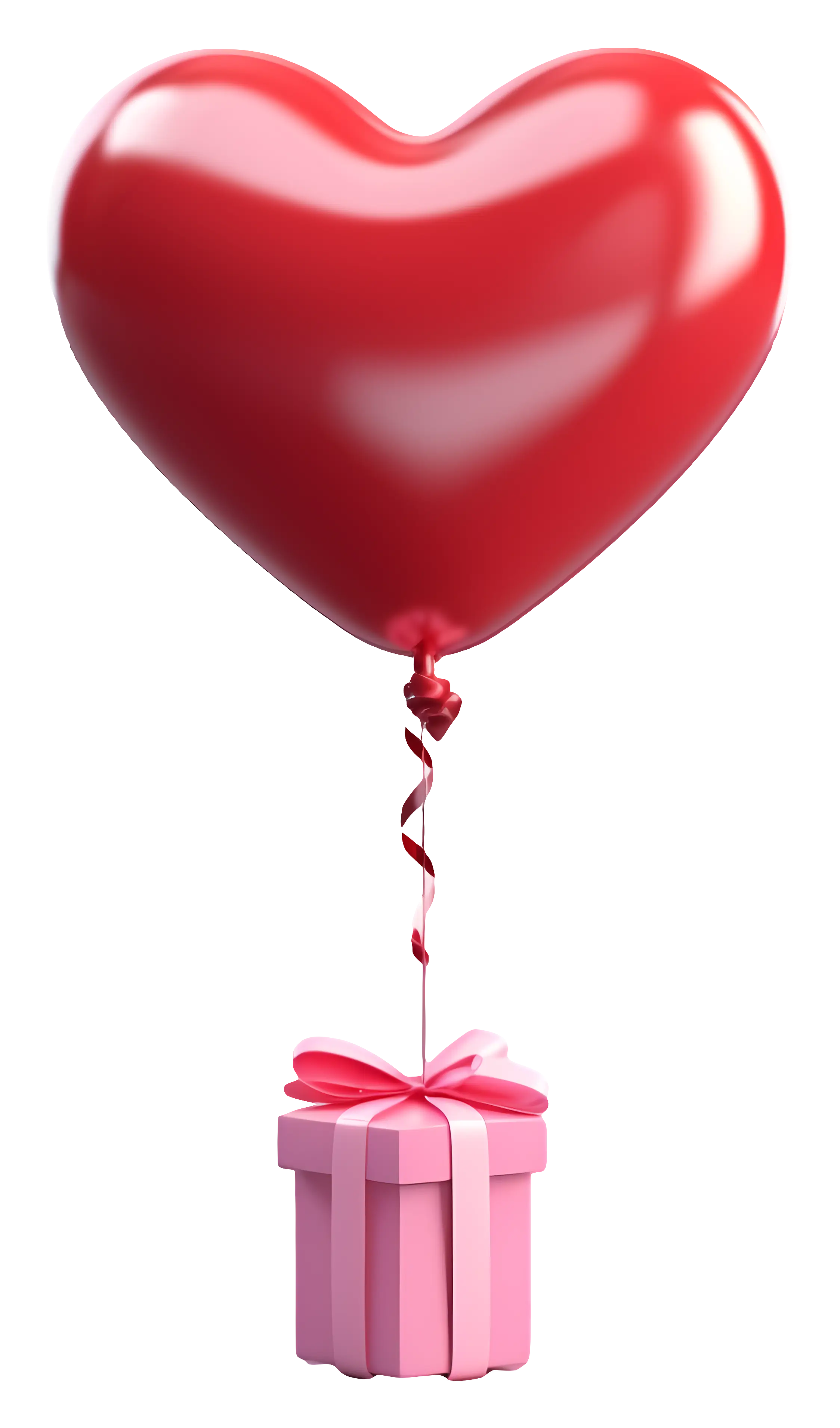 Heart-Shaped Balloon with Romantic Gift Box
