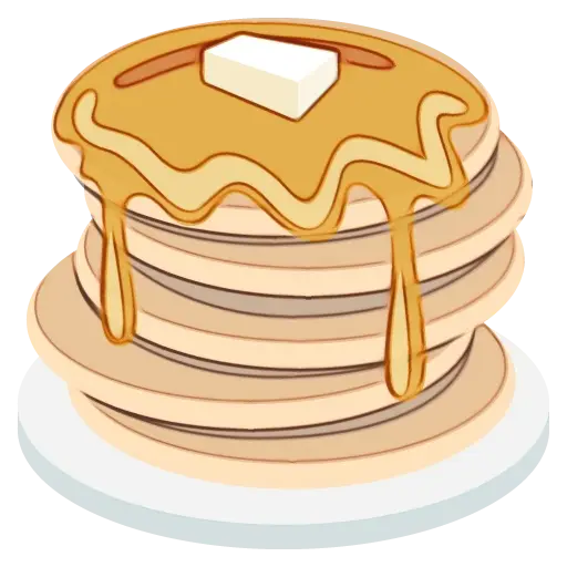 Stack of Pancakes with Butter and Syrup