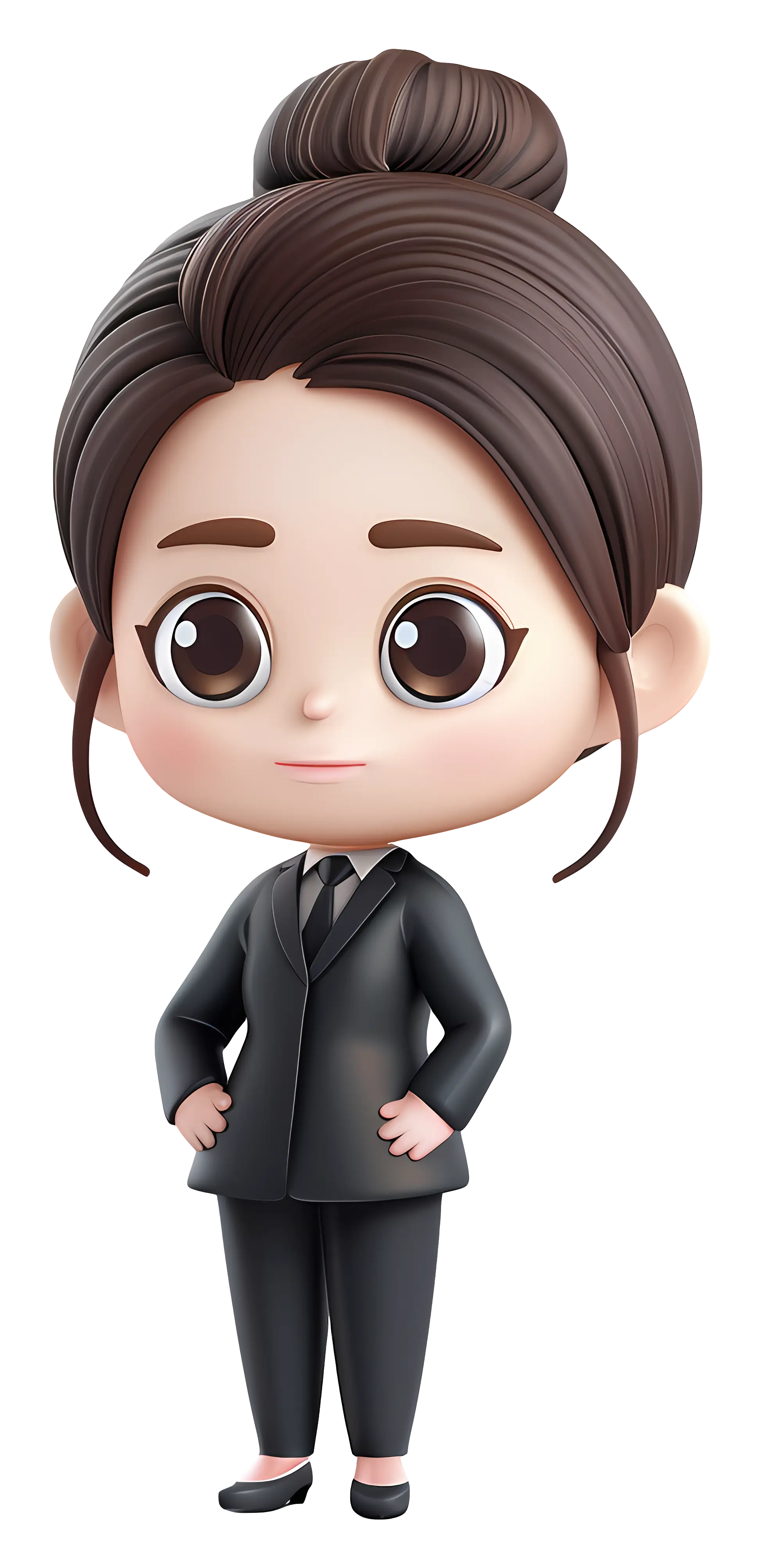 Businesswoman in Suit Cartoon