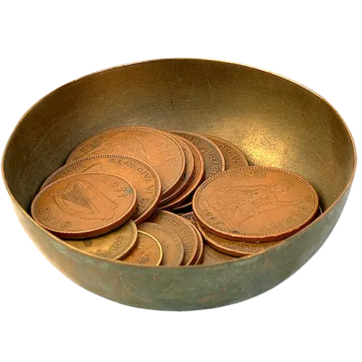 Coins in a Brass Bowl