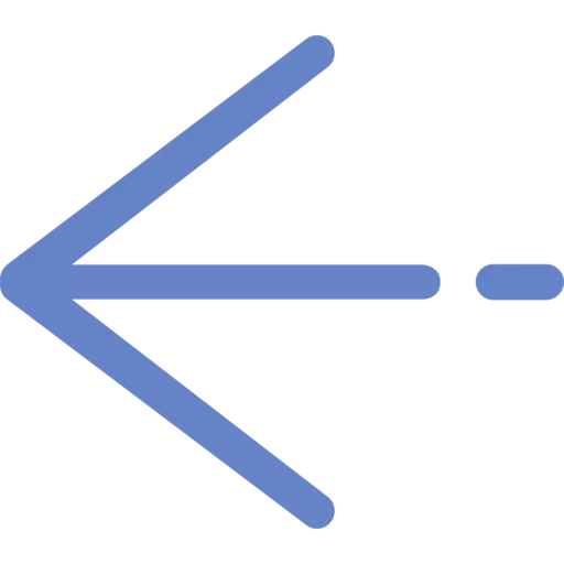 Blue Left Arrow Icon