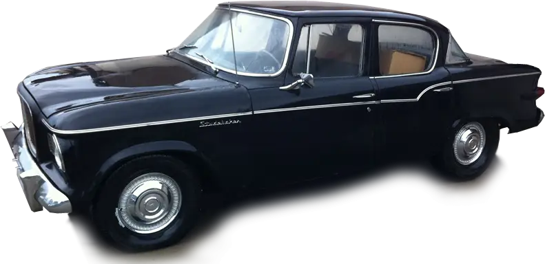 Vintage Black Sedan Car