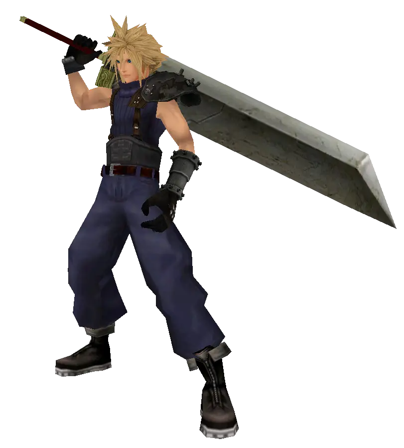 Anime Character Holding a Giant Sword