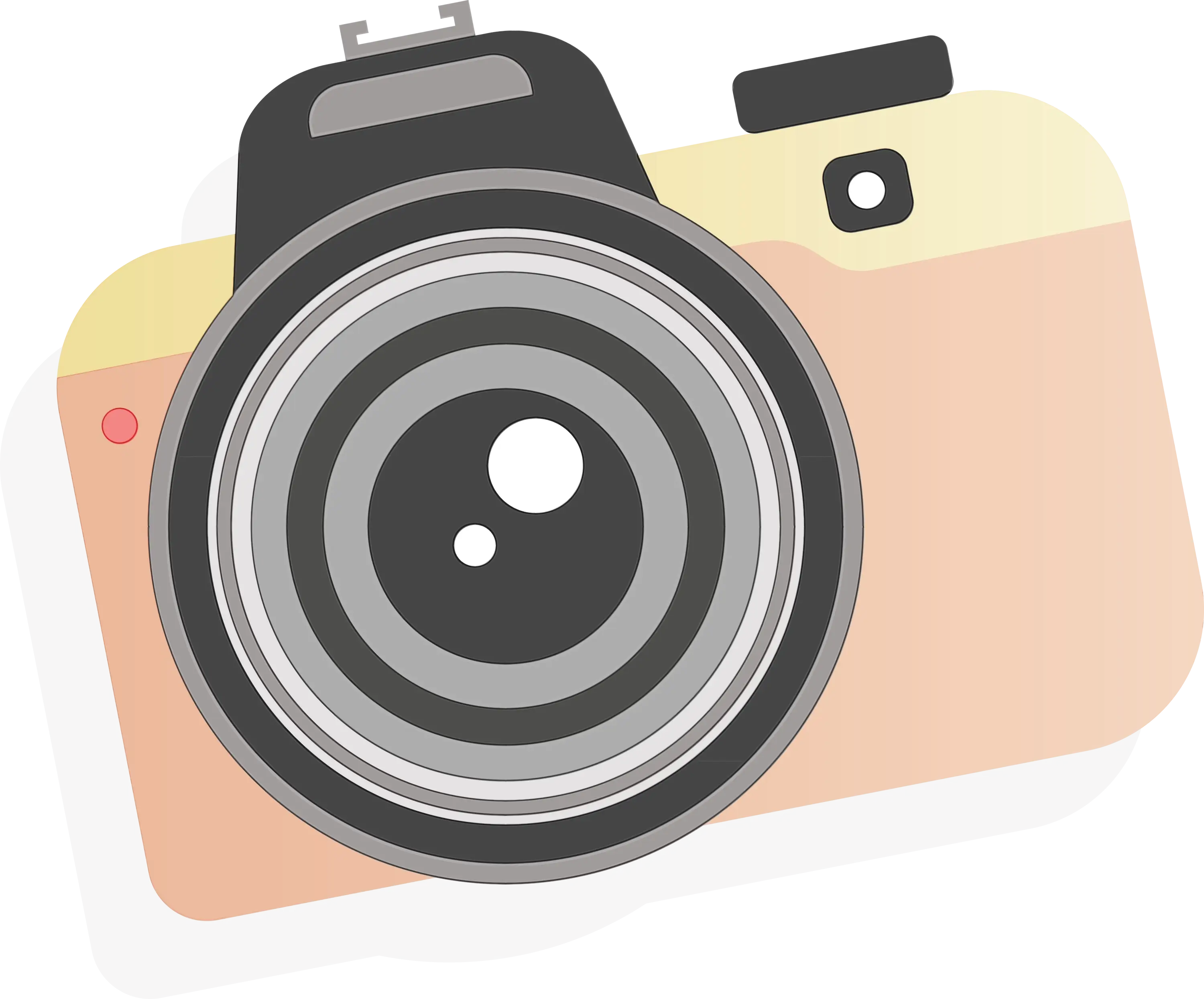 Yellow and Black Camera Icon Design