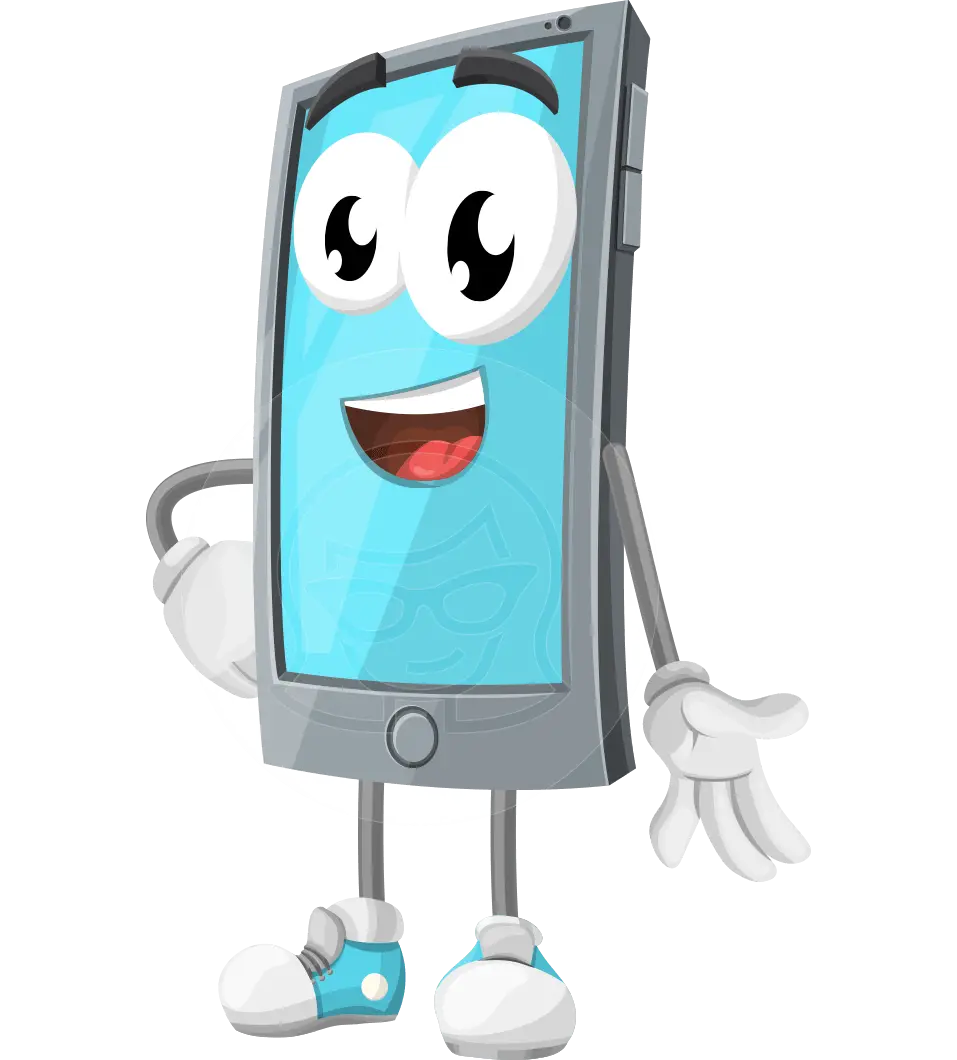 Smiling Cartoon Smartphone