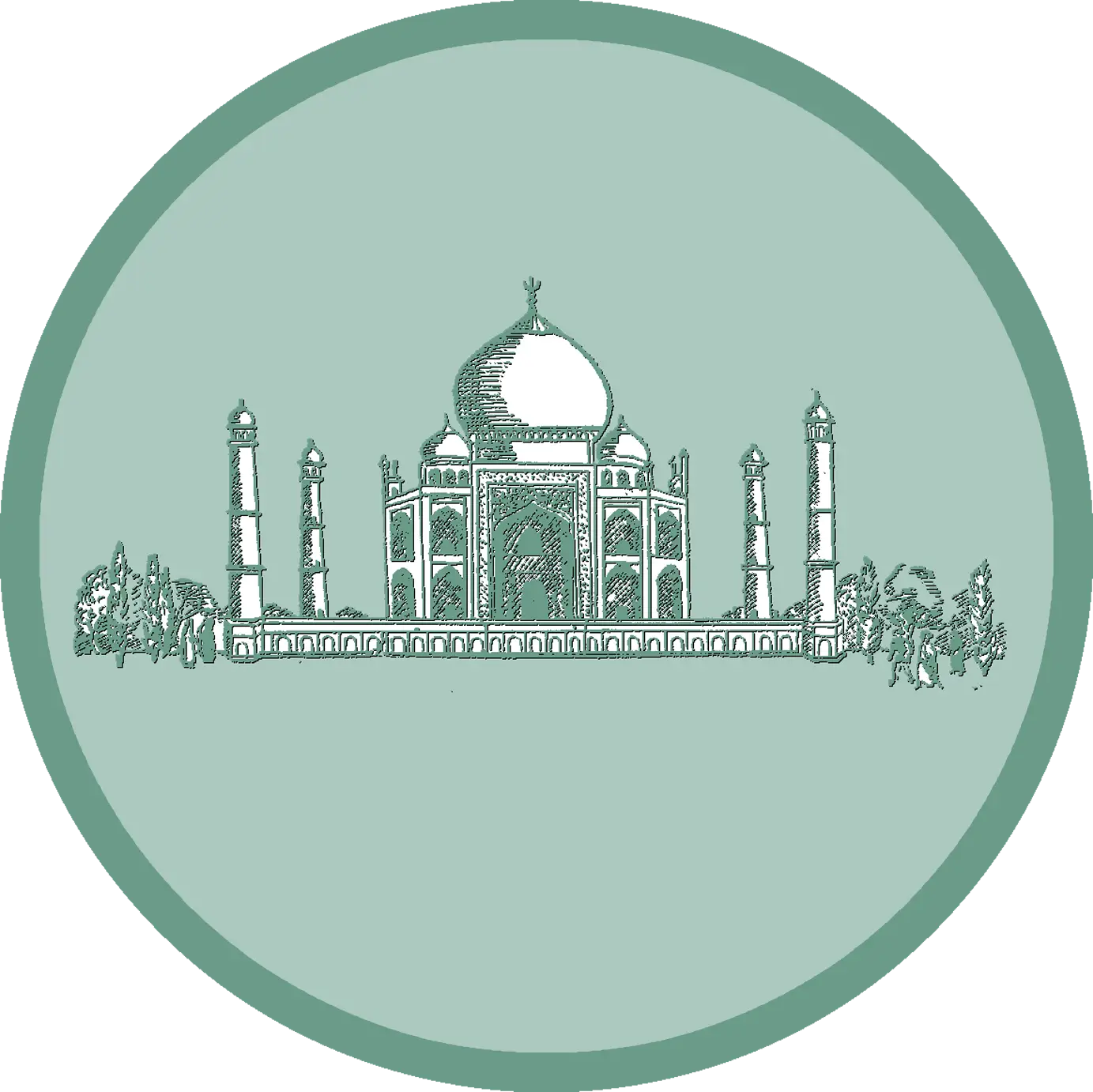 Illustration of Taj Mahal