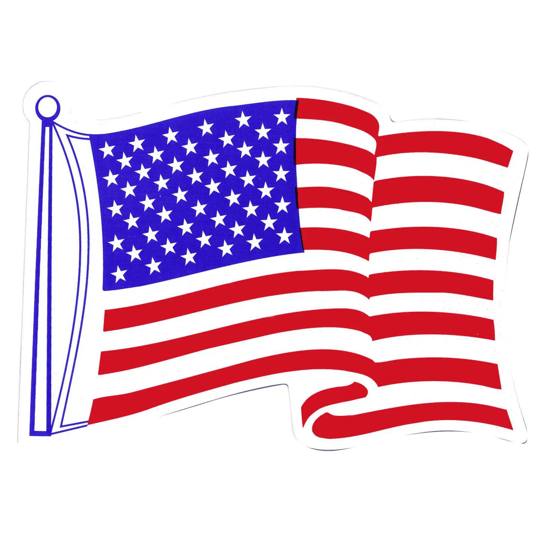 Illustration of the Iconic American Flag