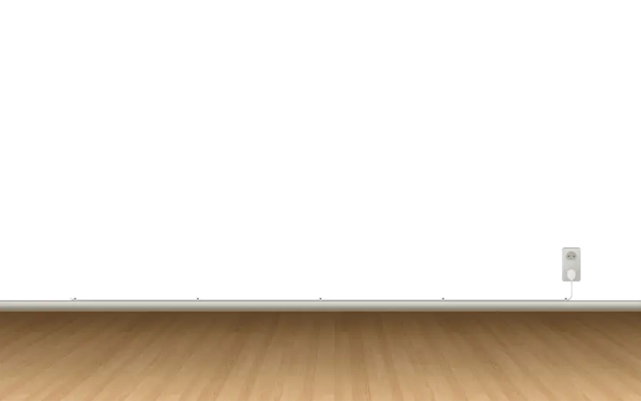 Empty Room with Wooden Floor and Clean Space