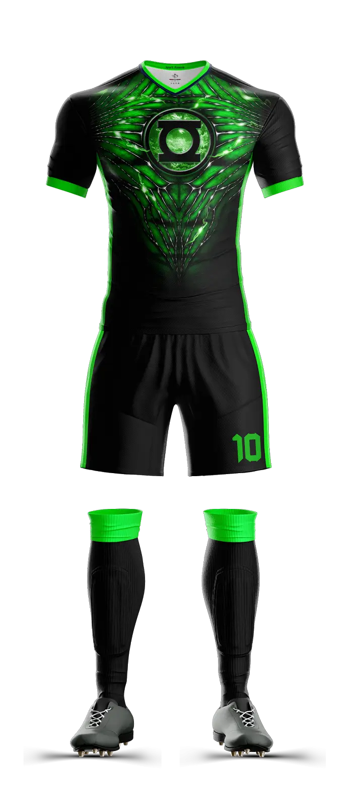 Black and Green Soccer Kit for Sports Enthusiasts