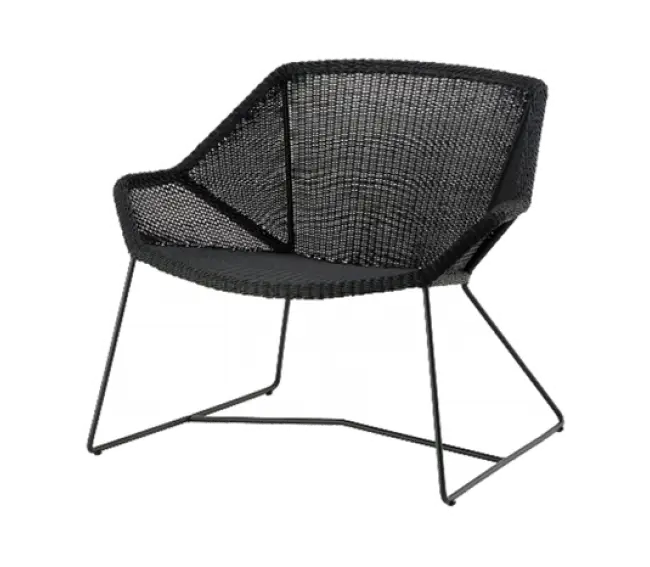 Black Modern Wireframe Armchair