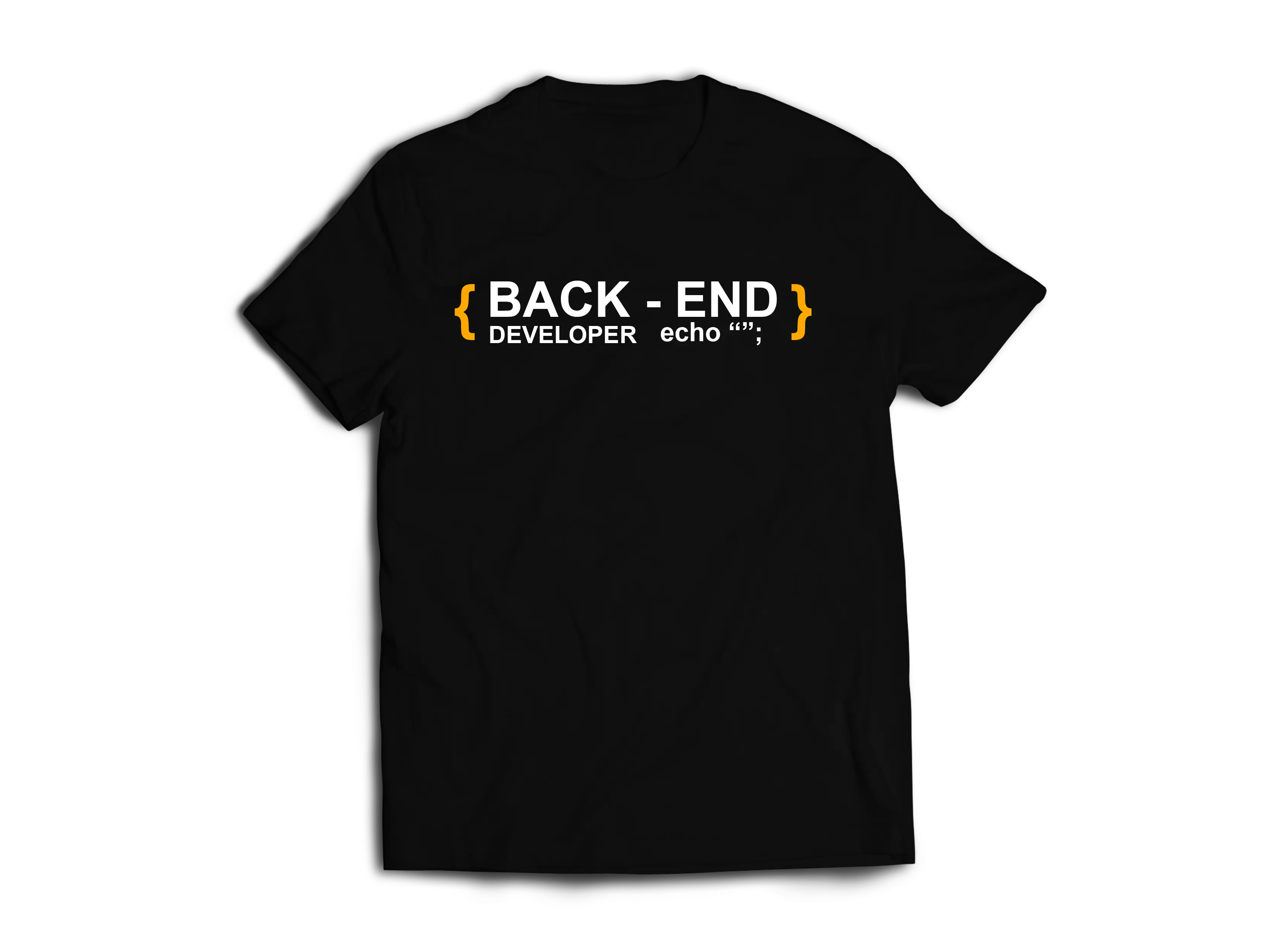 Black T-Shirt for Back-End Developers