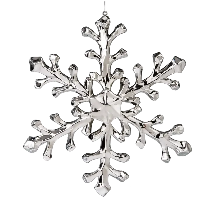 Silver Snowflake Decoration