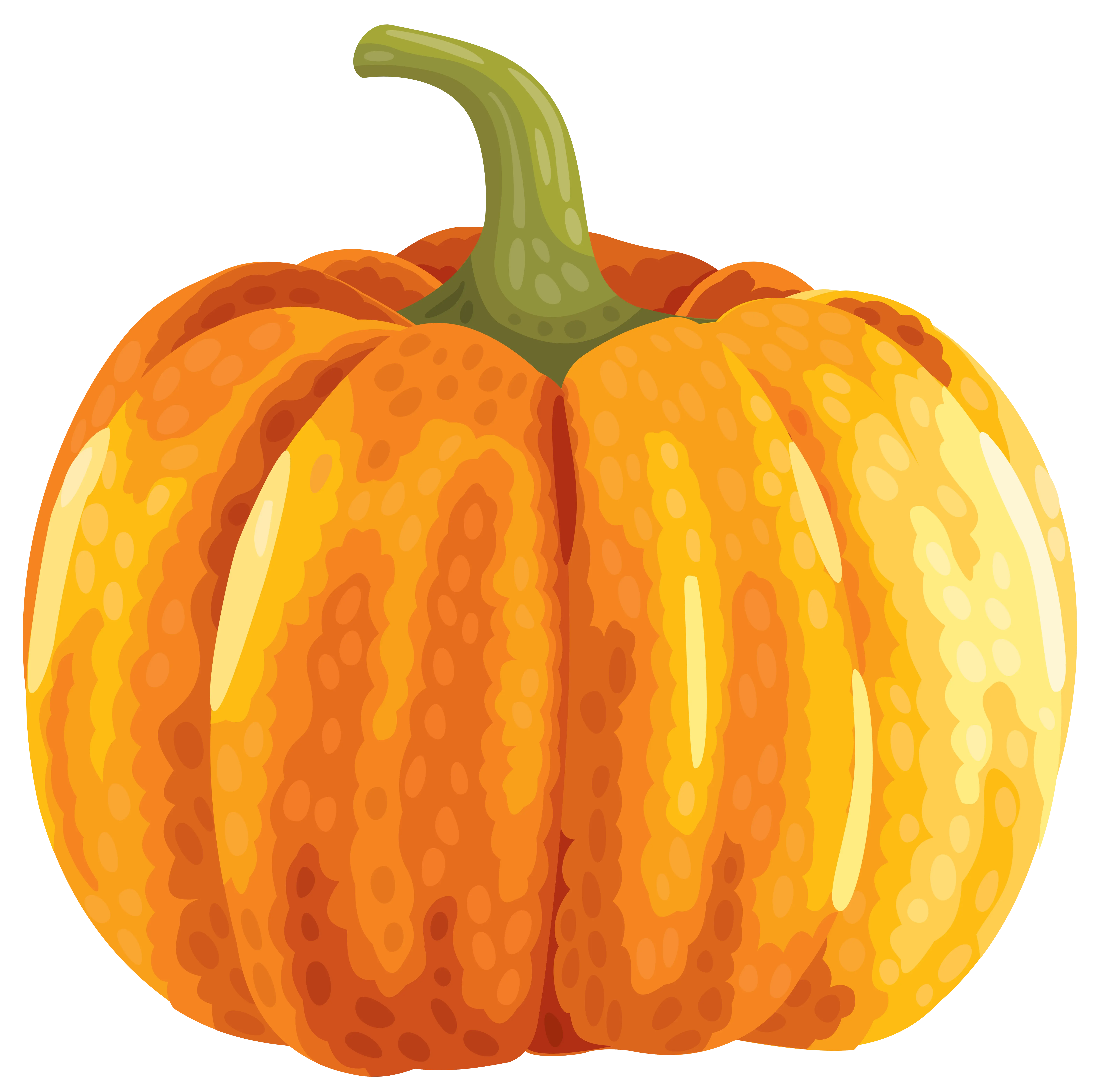 Orange Pumpkin for Autumn and Halloween Themes