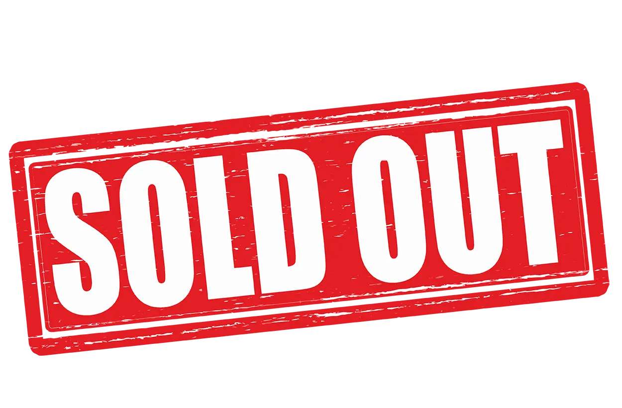 Red Sold-Out Stamp for Retail and Online Shopping