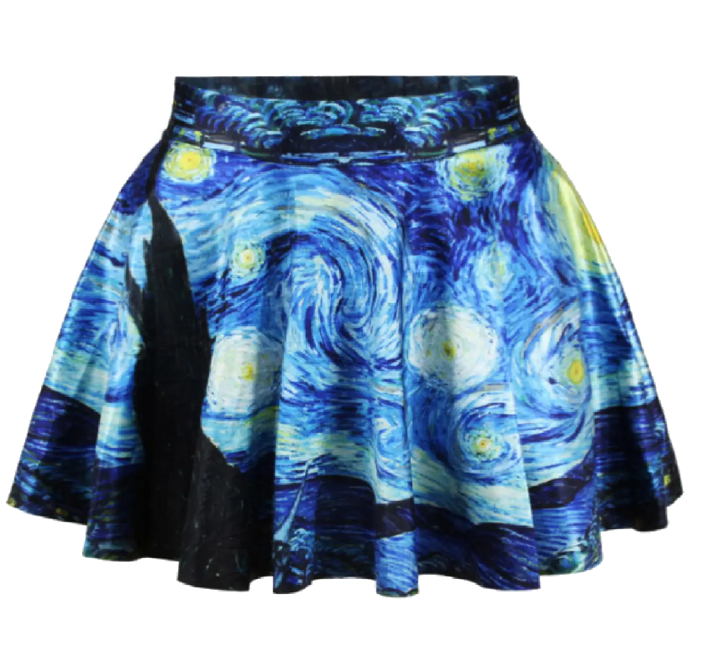 Starry Night Skirt with Artistic Design