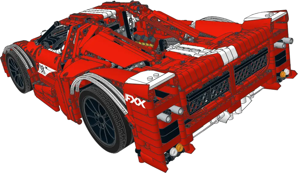 Red Lego Car Model