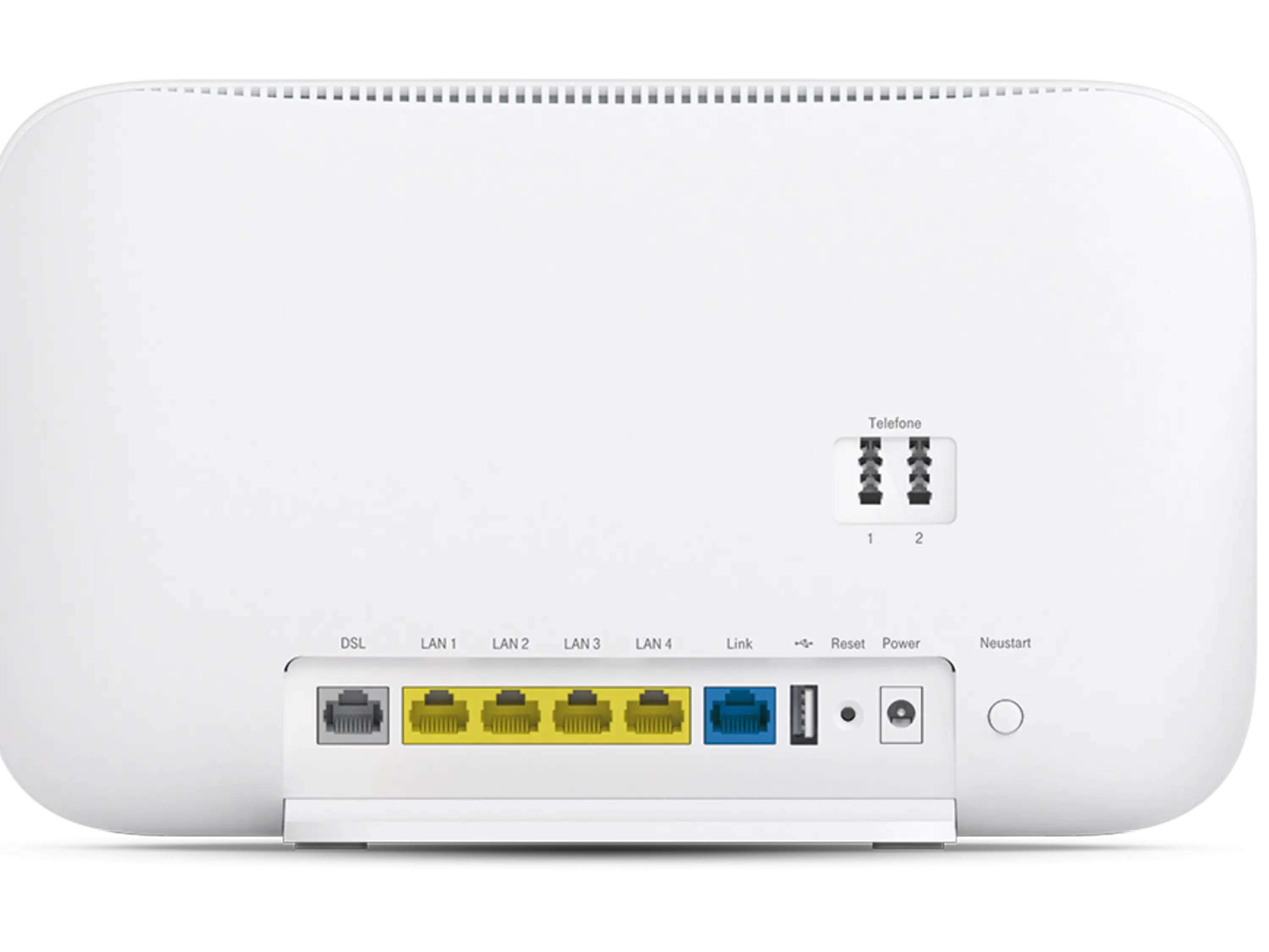 Back Panel of White Router