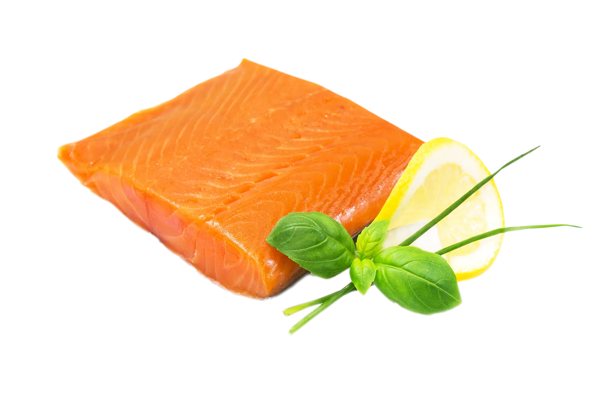 Fresh Salmon Fillet with Lemon and Basil