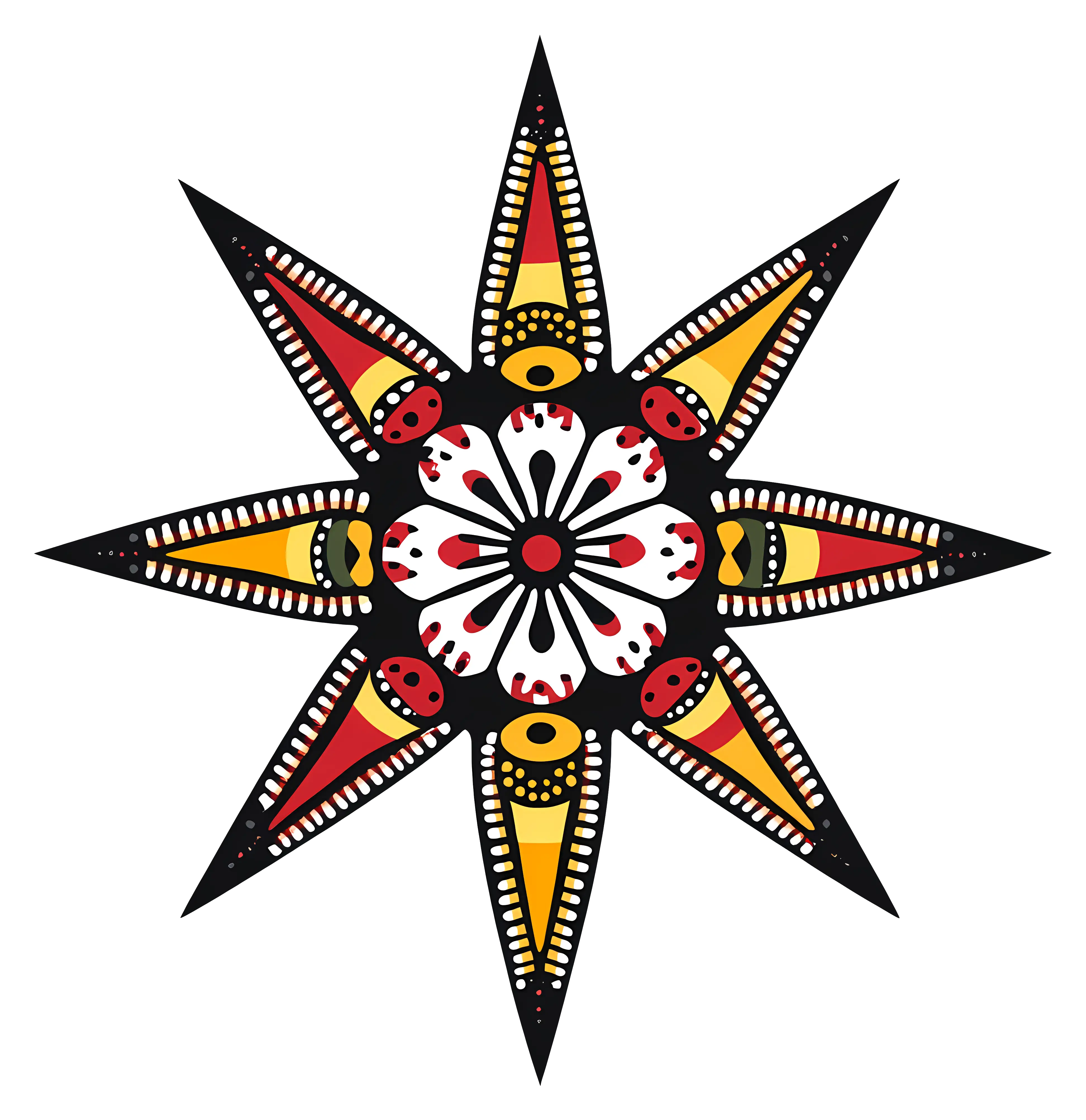 Colorful Geometric Star Pattern
