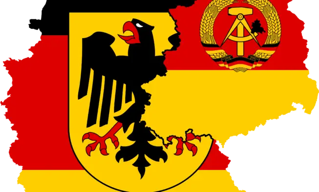 Germany Map with National Symbols
