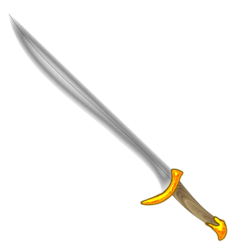 Sharp Sword with Golden Handle