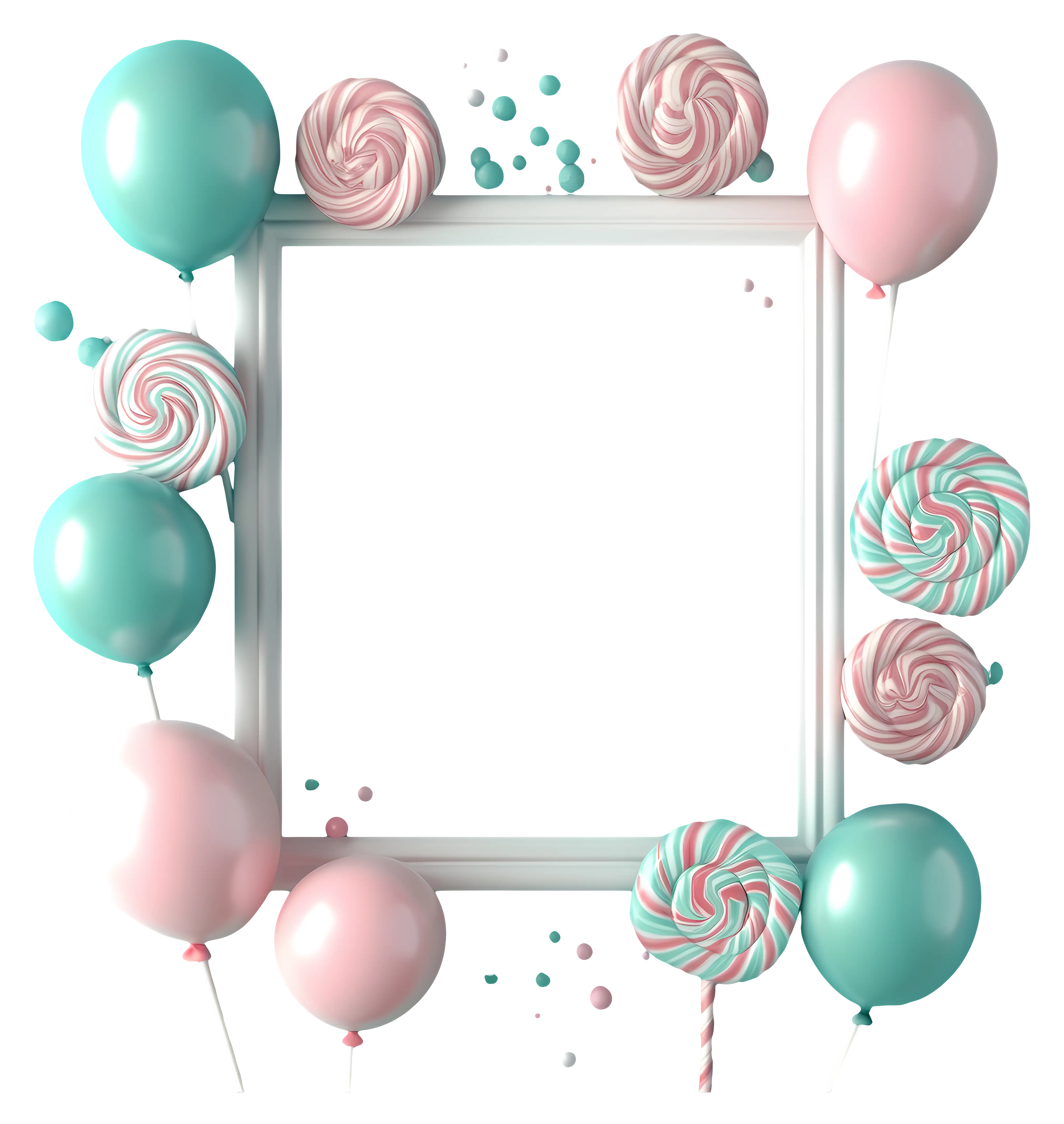 Balloon and Lollipop Frame
