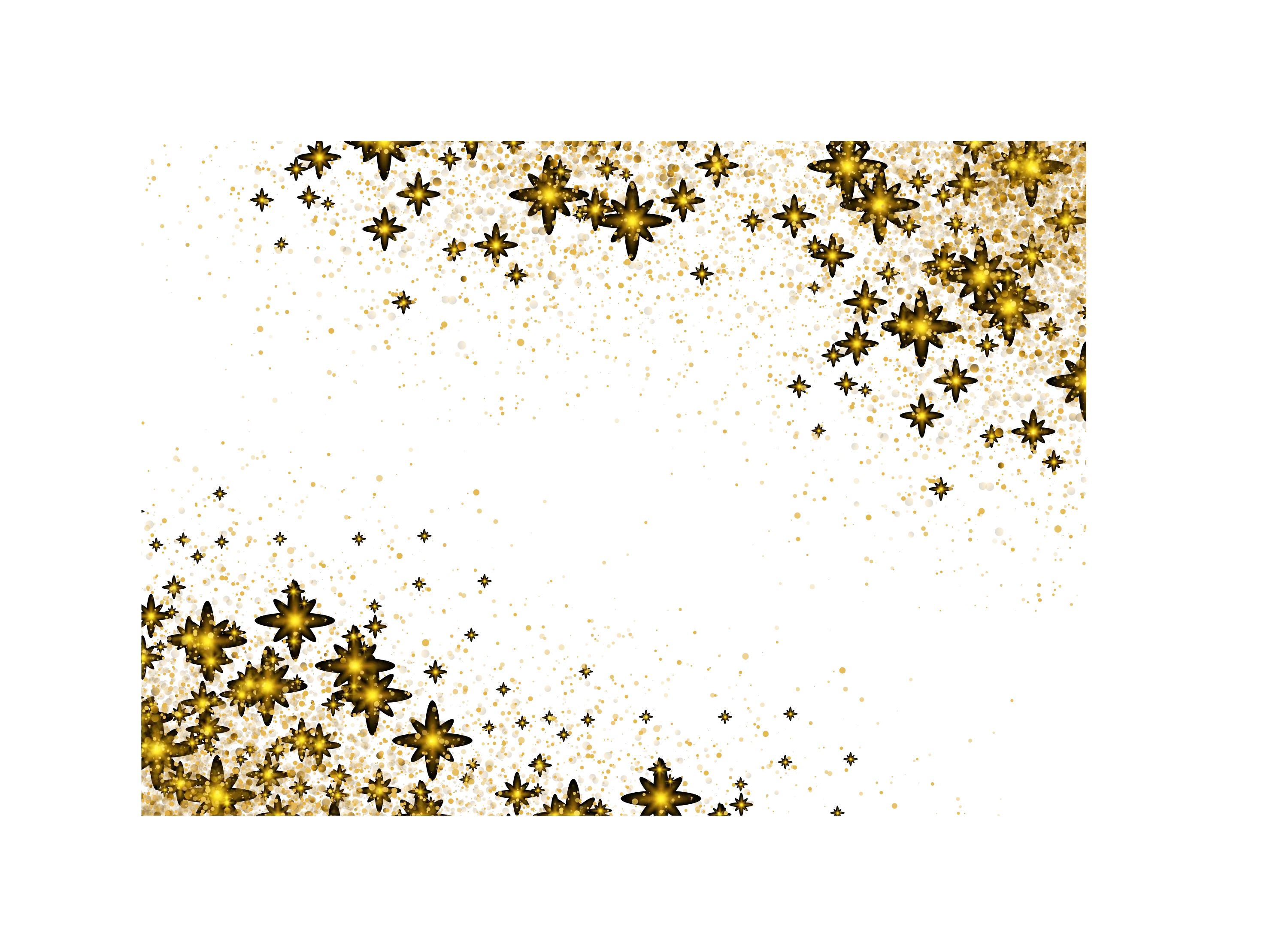 Golden Stars Decoration