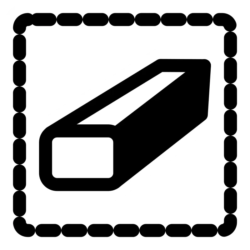 Bold Rectangular Bar Icon Design