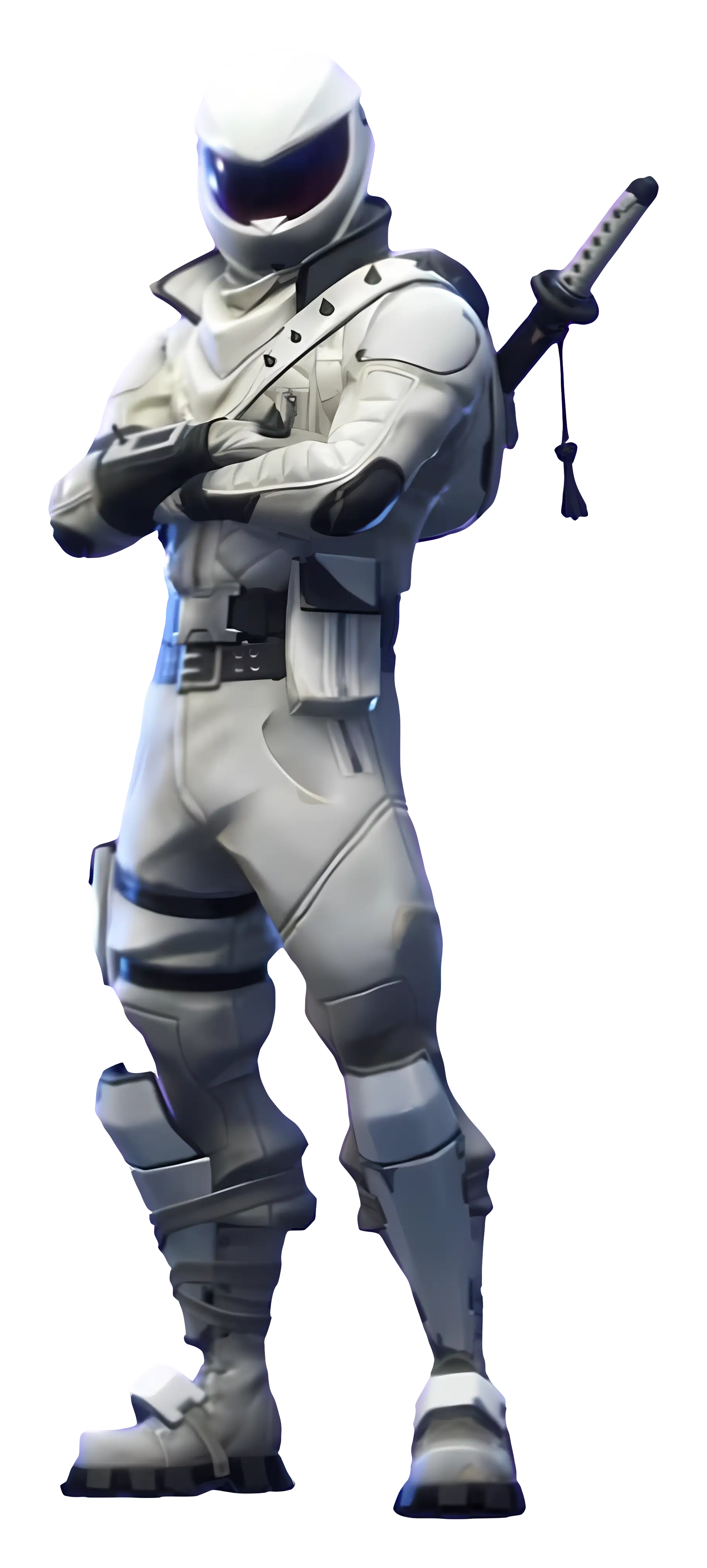 White-Armored Character with Sword