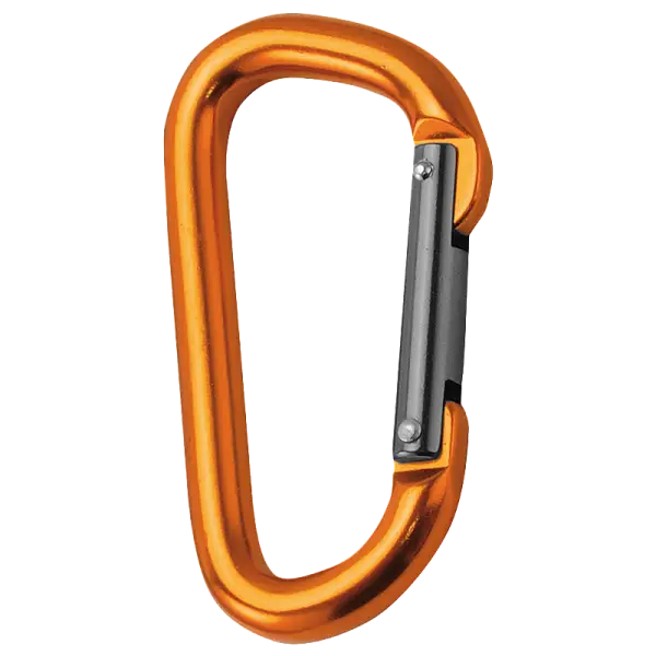 Orange Climbing Carabiner for Outdoor Adventures