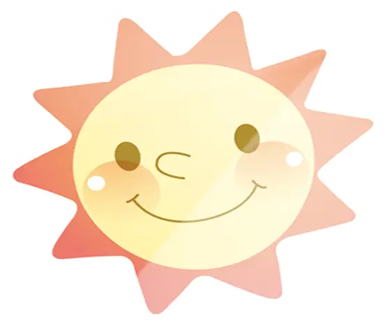 Smiling Sun Cartoon